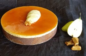 Entremet caramel poire