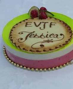 Entremet citron framboise