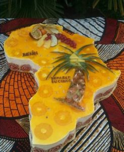 Entremet carte afrique