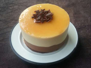 Entremet individuel chocolat caramel