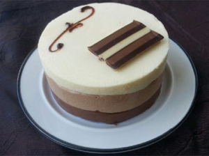 Entremet individuel trois chocolat