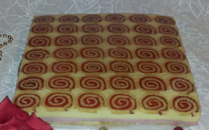 Entremet passion framboise