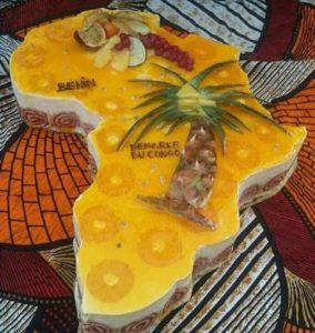 Entremet carte afrique