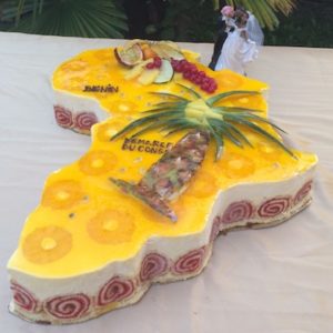 ENtremet carte afrique passion mangue