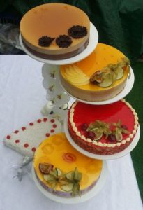 Cascade de gâteaux entremet pour mariage