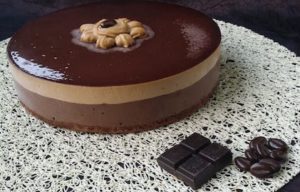 Entremet chocolat noir café