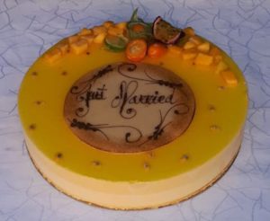 Entremet passion mangue