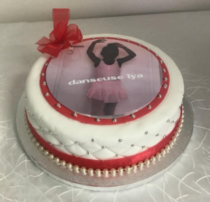 Gateau thème enfant danseuse