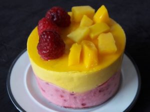 Entremet individuel mangue framboise