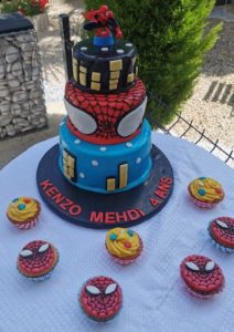 gateau spiderman - Pâtissier mariage Essonne (91)