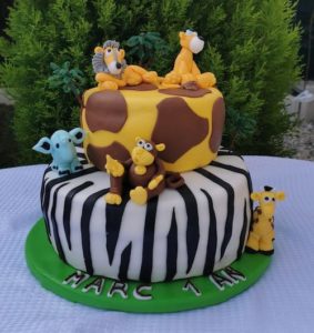 Gâteau savane enfant - Pâtissier mariage Essonne (91)